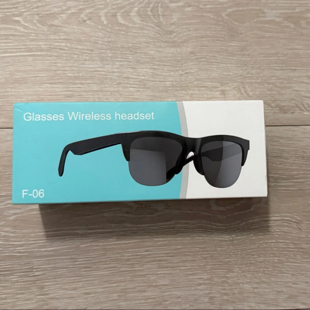 F-06 Black Glasses Wireless Headset
